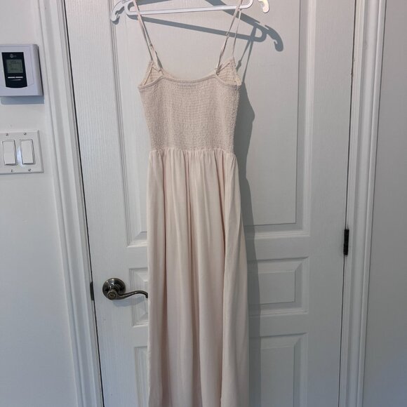 Cami Ruched Linen Maxi Dress - Picture 4 of 7